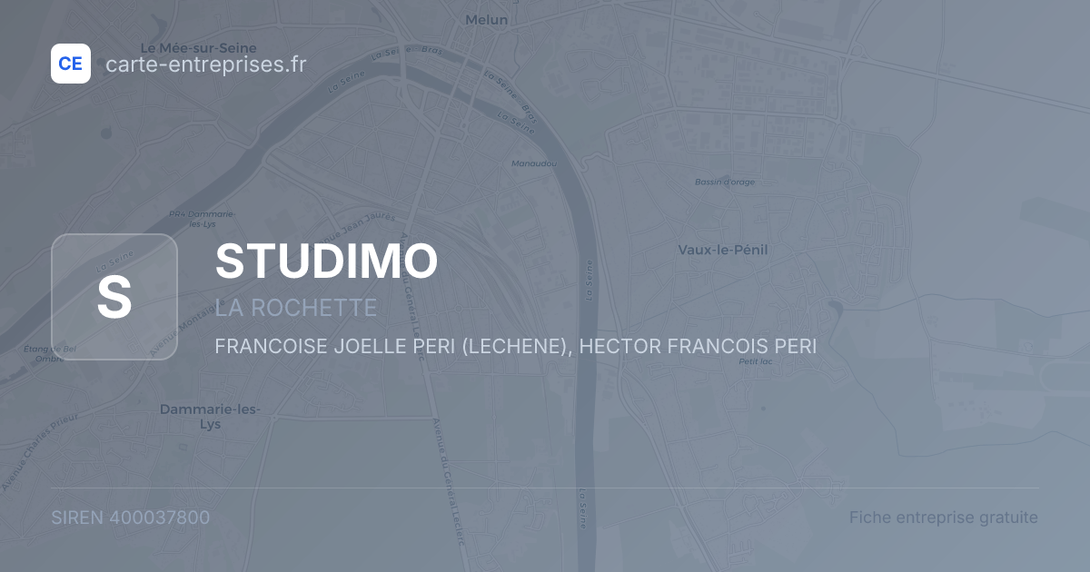 STUDIMO — 400037800 — fiche entreprise