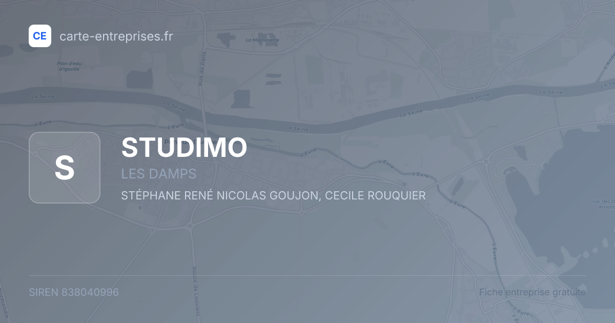 STUDIMO — 838040996 — fiche entreprise