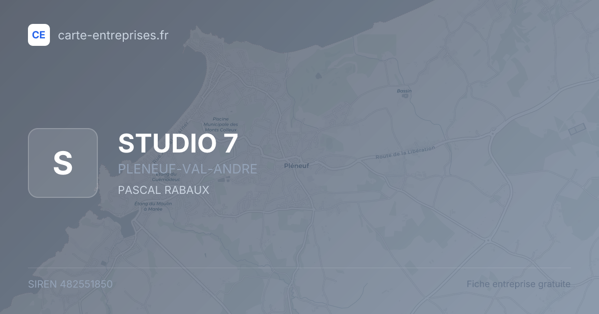 STUDIO 7 — 482551850 — fiche entreprise
