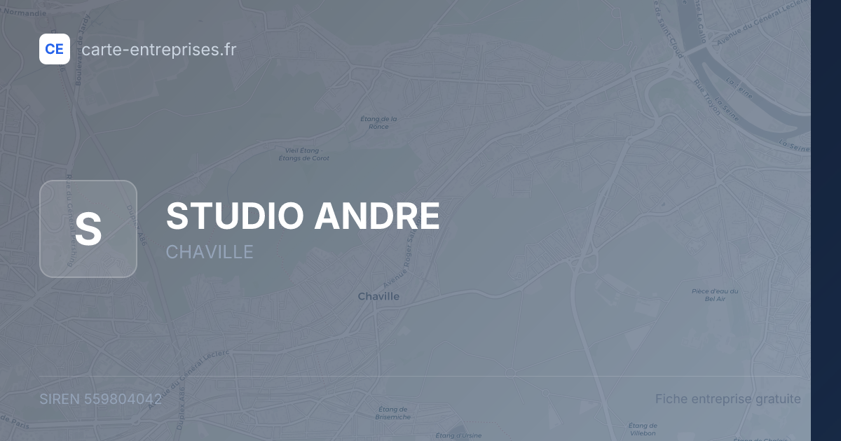 STUDIO ANDRE — 559804042 — fiche entreprise