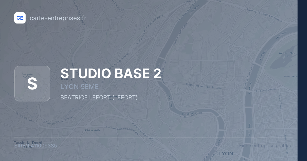STUDIO BASE 2 — 411009335 — fiche entreprise
