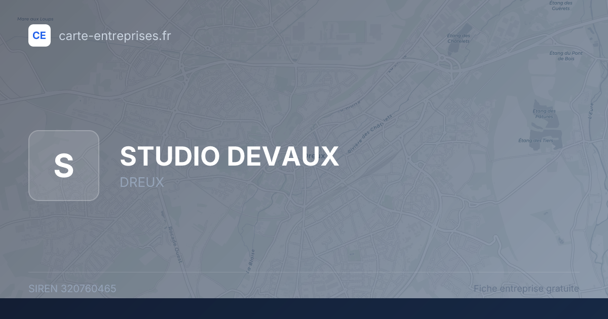 STUDIO DEVAUX — 320760465 — fiche entreprise