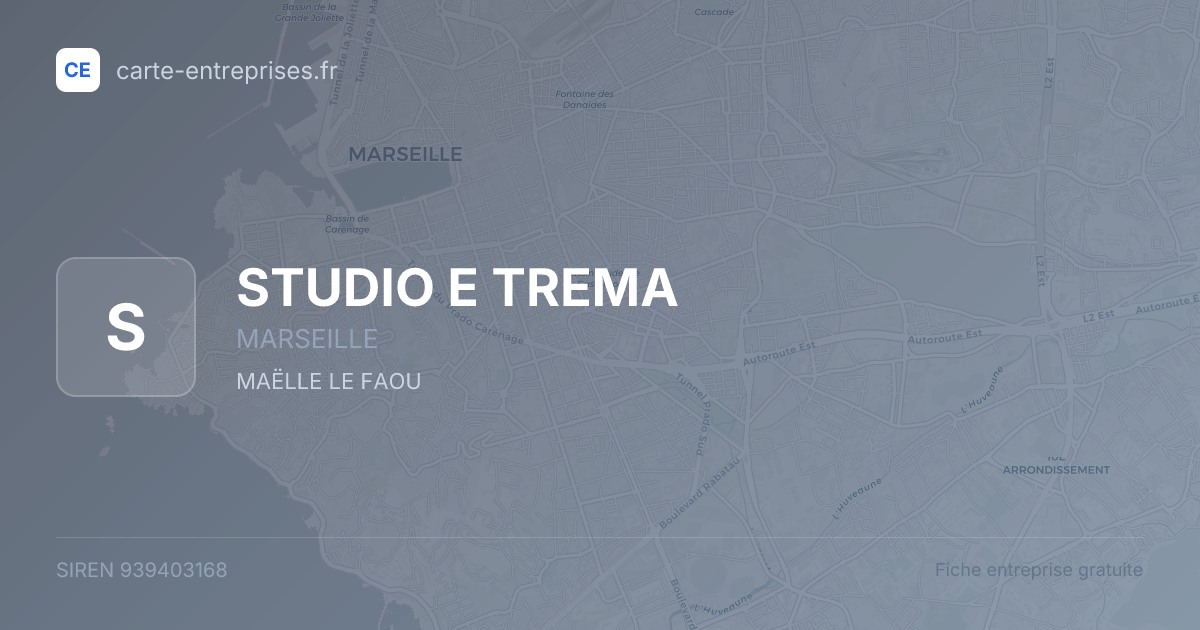 STUDIO E TREMA — 939403168 — fiche entreprise