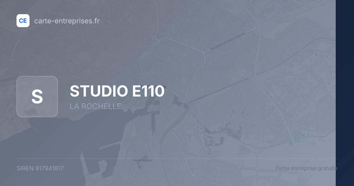 STUDIO E110 — 917941817 — fiche entreprise
