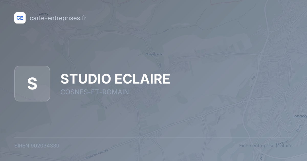 STUDIO ECLAIRE — 902034339 — fiche entreprise