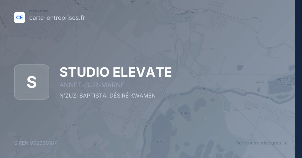 STUDIO ELEVATE — 992390187 — fiche entreprise