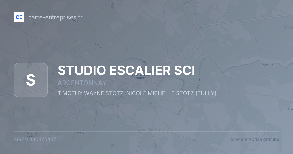 STUDIO ESCALIER SCI — 880475447 — fiche entreprise