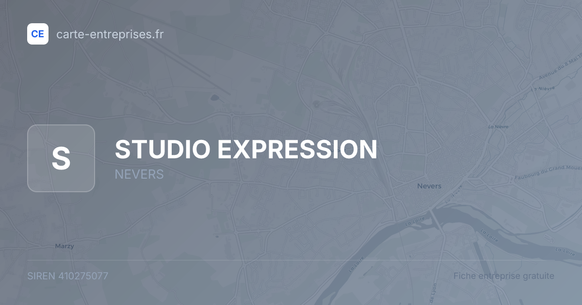 STUDIO EXPRESSION — 410275077 — fiche entreprise