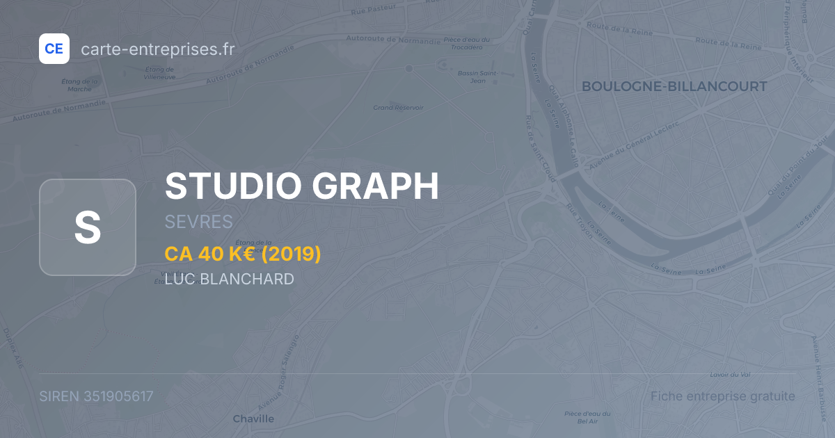 STUDIO GRAPH — 351905617 — fiche entreprise
