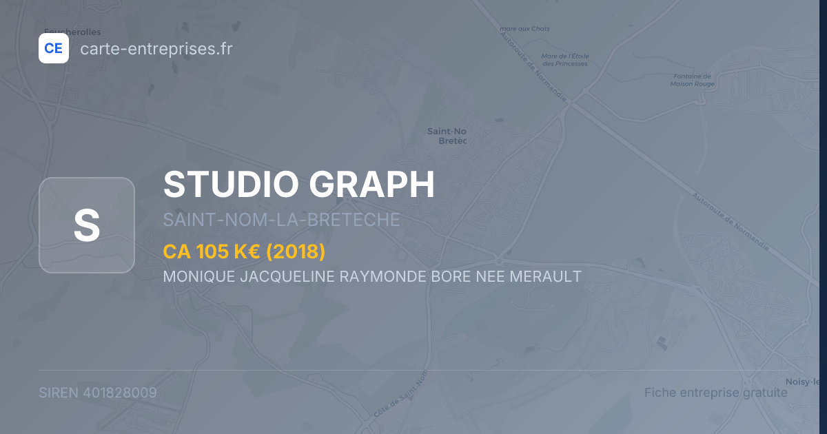 STUDIO GRAPH — 401828009 — fiche entreprise