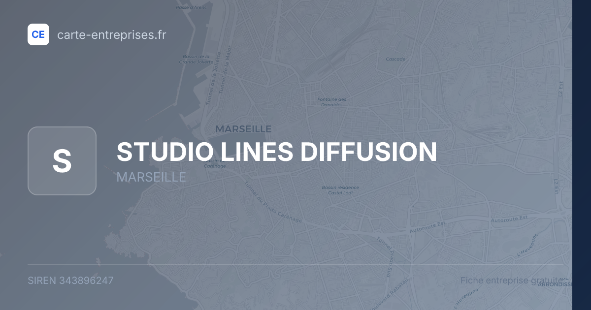 STUDIO LINES DIFFUSION — 343896247 — fiche entreprise
