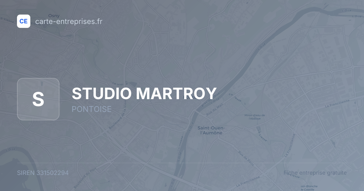 STUDIO MARTROY — 331502294 — fiche entreprise