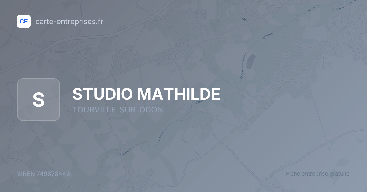 STUDIO MATHILDE — 749878443 — fiche entreprise