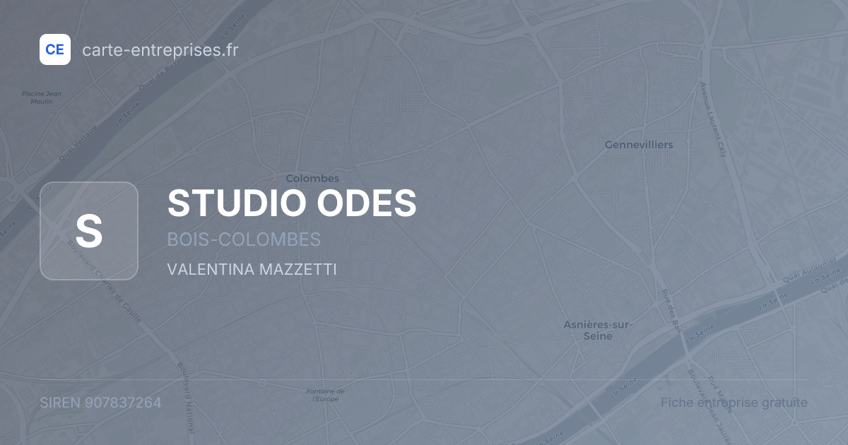 STUDIO ODES — 907837264 — fiche entreprise