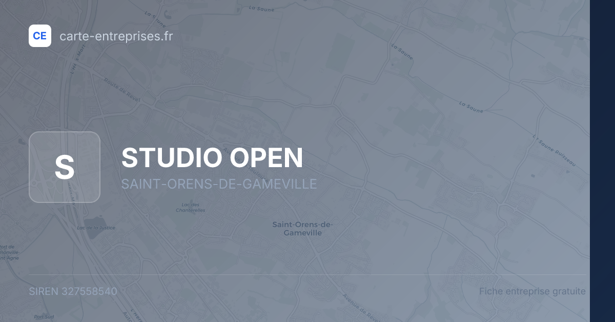 STUDIO OPEN — 327558540 — fiche entreprise