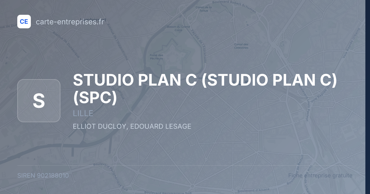 STUDIO PLAN C (STUDIO PLAN C) (SPC) — 902188010 — fiche entreprise