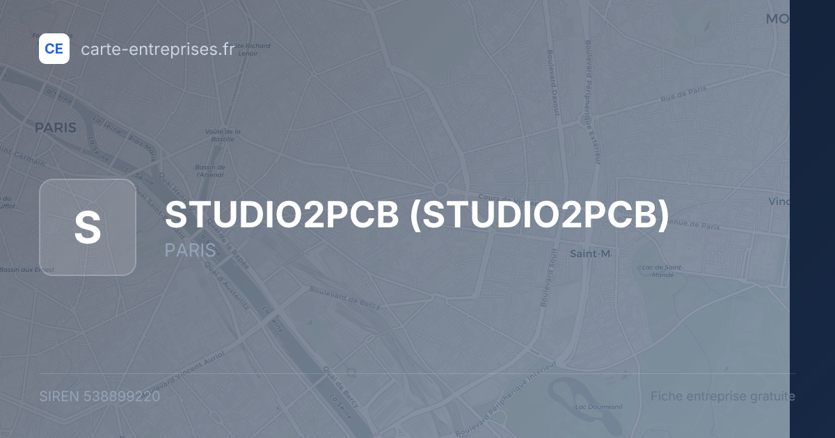 STUDIO2PCB — 538899220 — fiche entreprise
