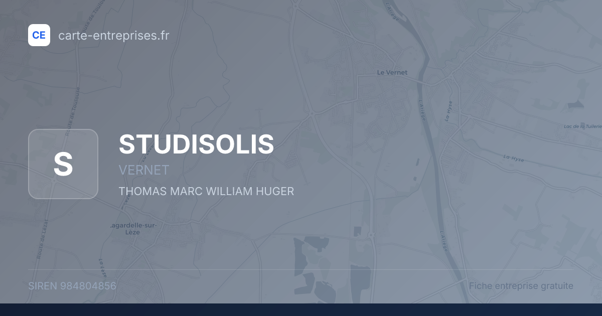 STUDISOLIS — 984804856 — fiche entreprise