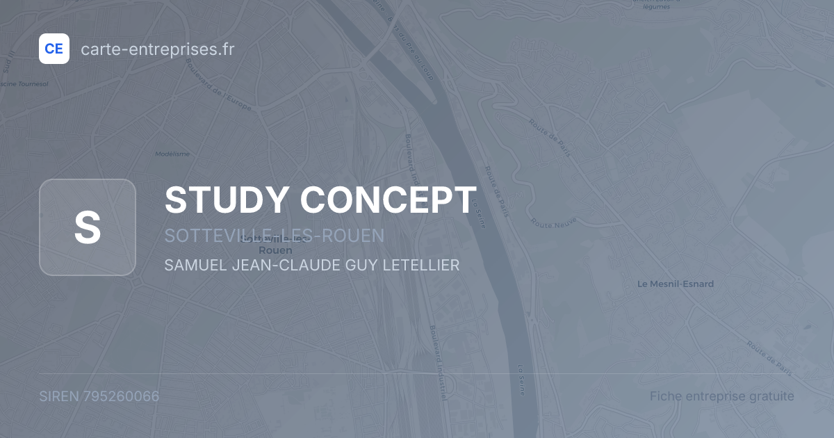 STUDY CONCEPT — 795260066 — fiche entreprise