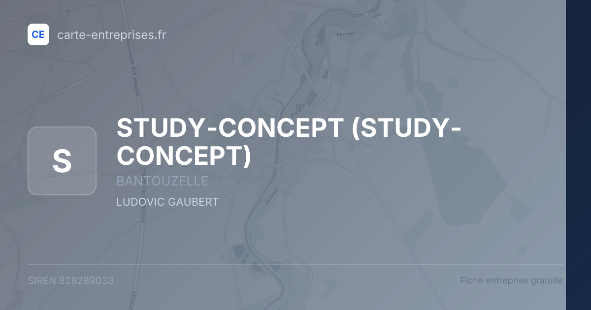 STUDY-CONCEPT — 828289033 — fiche entreprise