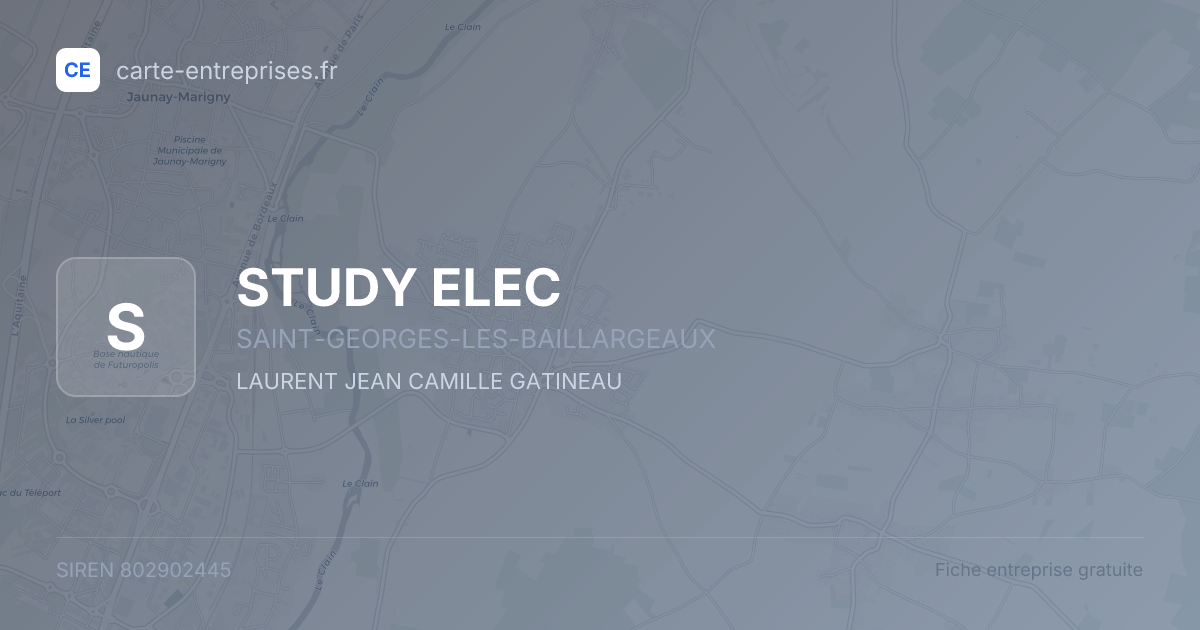 STUDY ELEC — 802902445 — fiche entreprise