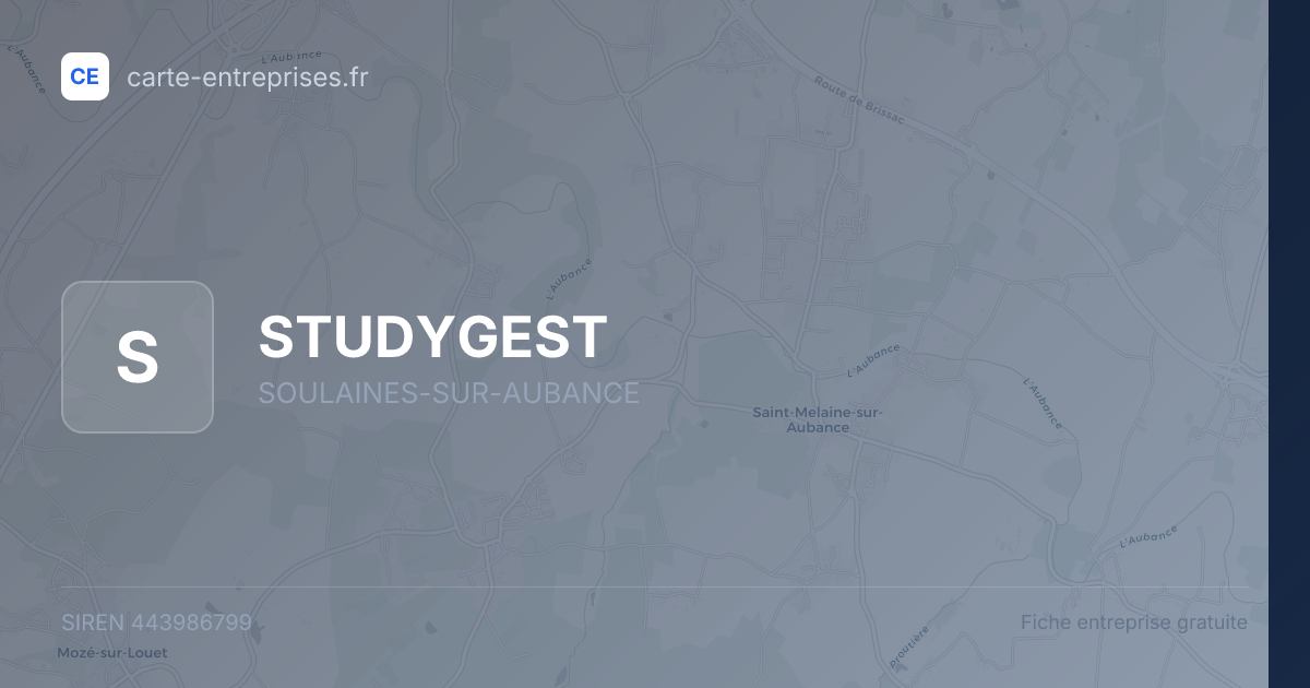 STUDYGEST — 443986799 — fiche entreprise