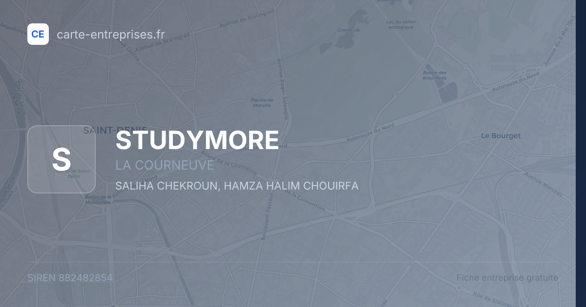 STUDYMORE — 882482854 — fiche entreprise