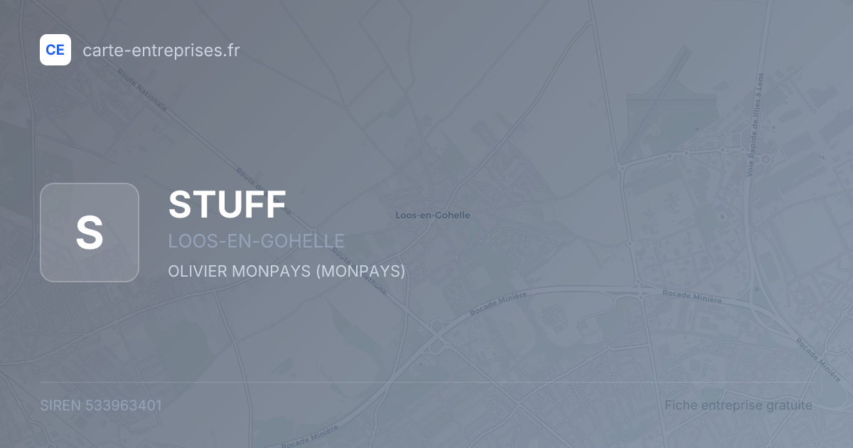 STUFF — 533963401 — fiche entreprise