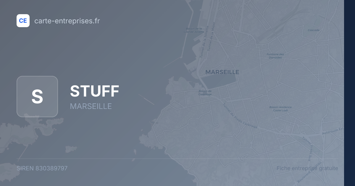 STUFF — 830389797 — fiche entreprise