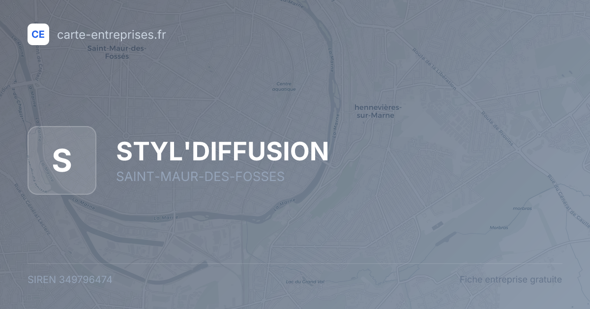 STYL'DIFFUSION — 349796474 — fiche entreprise