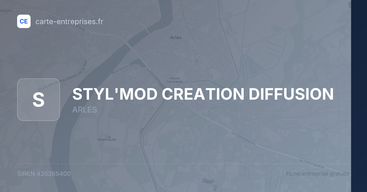 STYL'MOD CREATION DIFFUSION — 435265400 — fiche entreprise