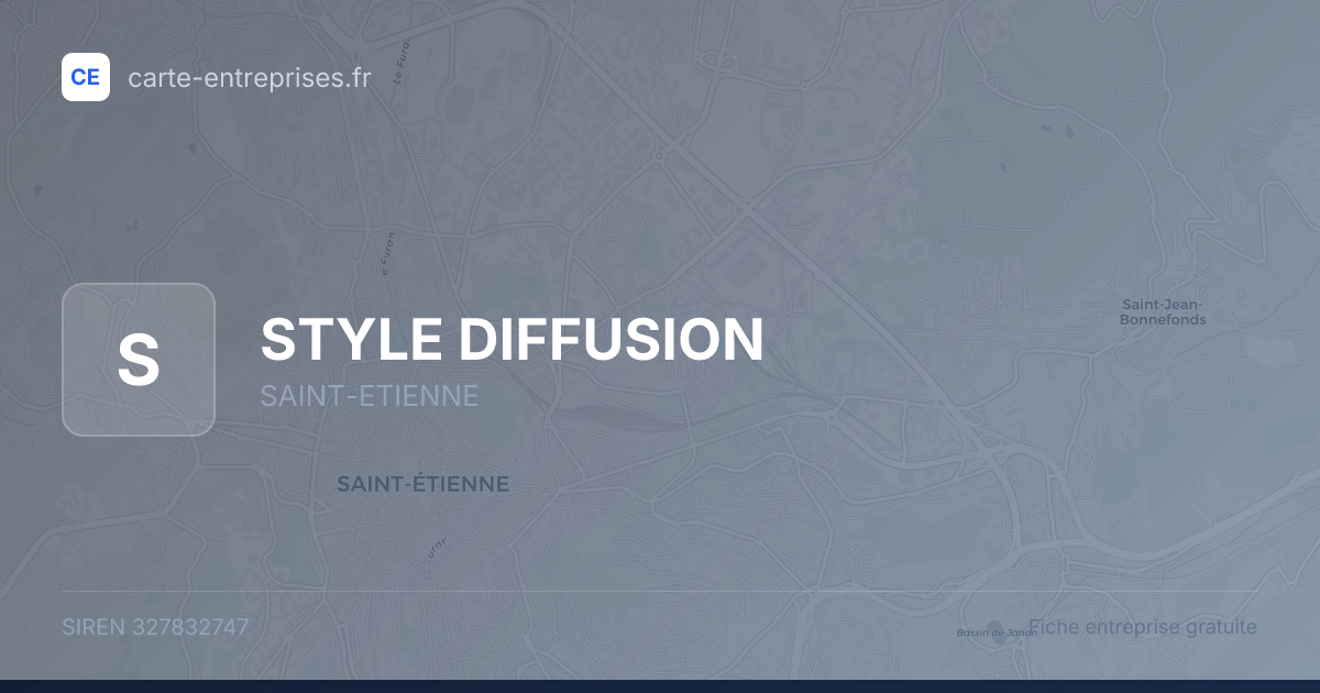 STYLE DIFFUSION — 327832747 — fiche entreprise