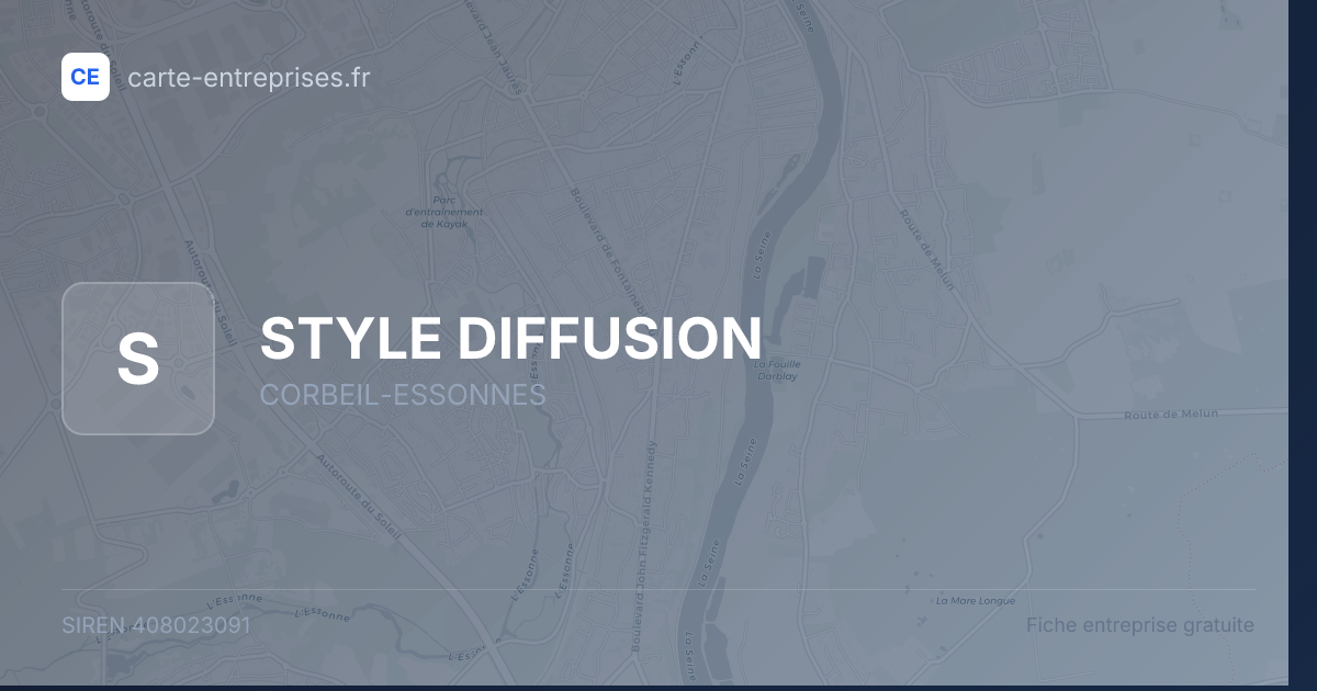 STYLE DIFFUSION — 408023091 — fiche entreprise