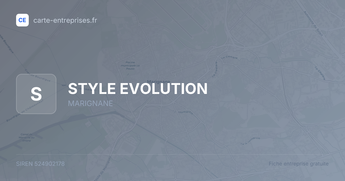 STYLE EVOLUTION — 524902178 — fiche entreprise