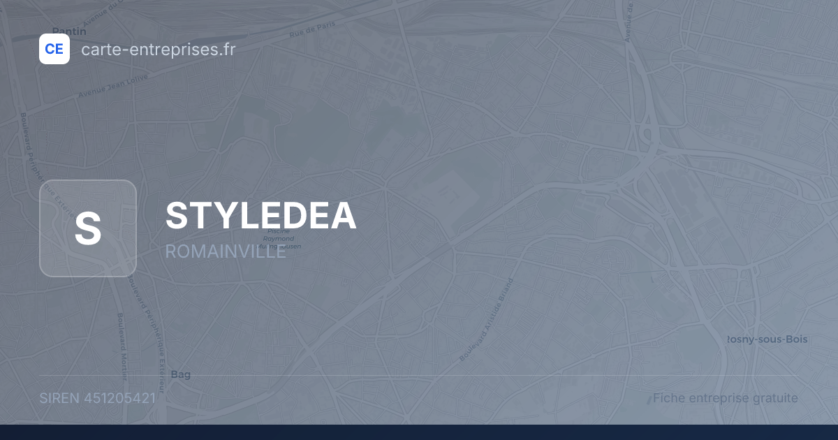 STYLEDEA — 451205421 — fiche entreprise