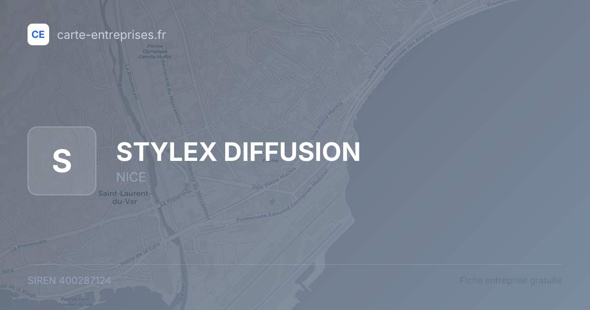 STYLEX DIFFUSION — 400287124 — fiche entreprise