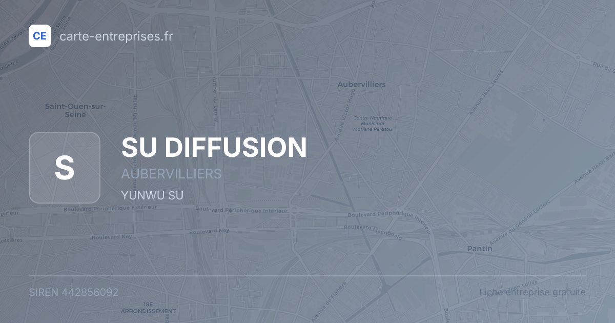 SU DIFFUSION — 442856092 — fiche entreprise