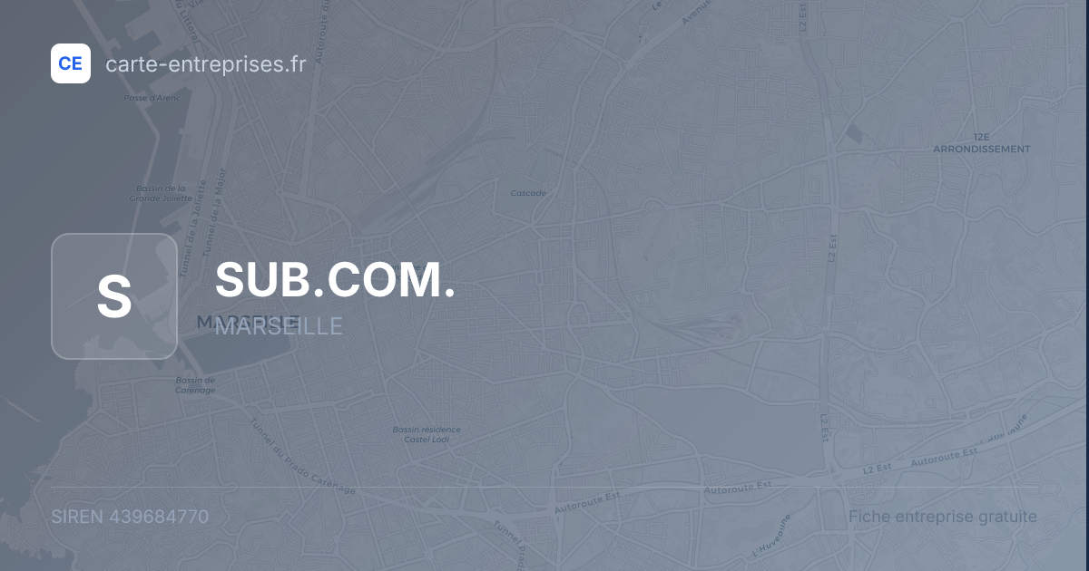 SUB.COM. — 439684770 — fiche entreprise