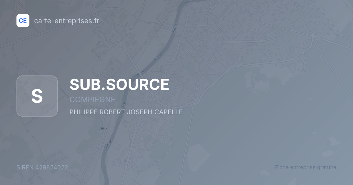 SUB.SOURCE — 429824022 — fiche entreprise