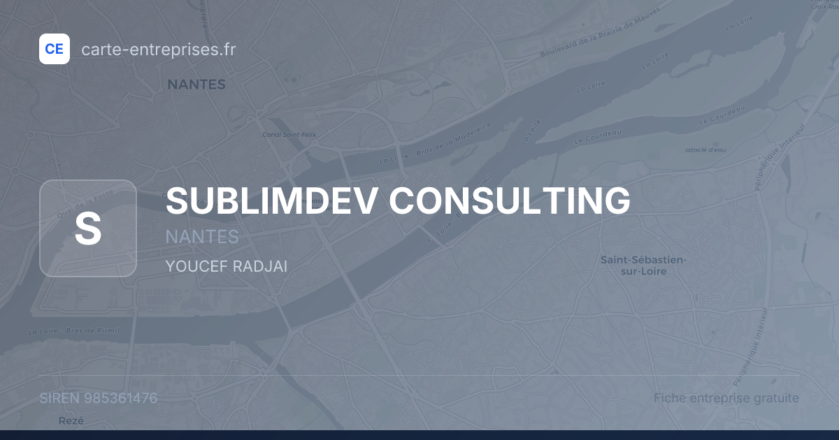SUBLIMDEV CONSULTING — 985361476 — fiche entreprise