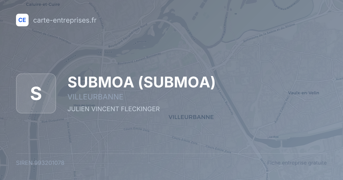 SUBMOA — 993201078 — fiche entreprise