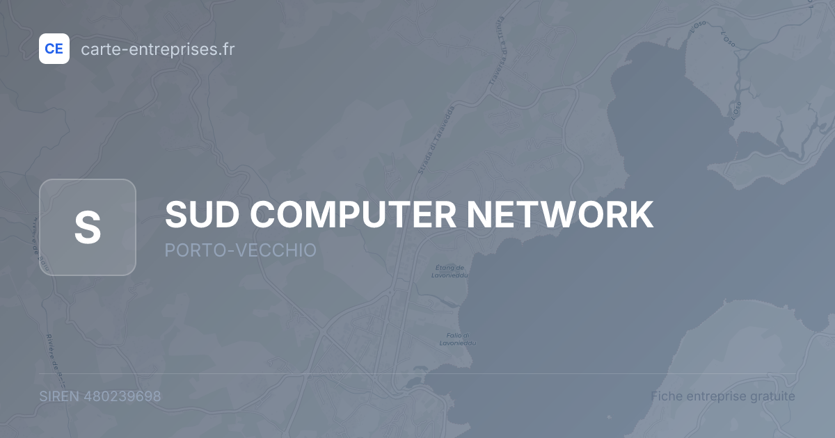 SUD COMPUTER NETWORK — 480239698 — fiche entreprise