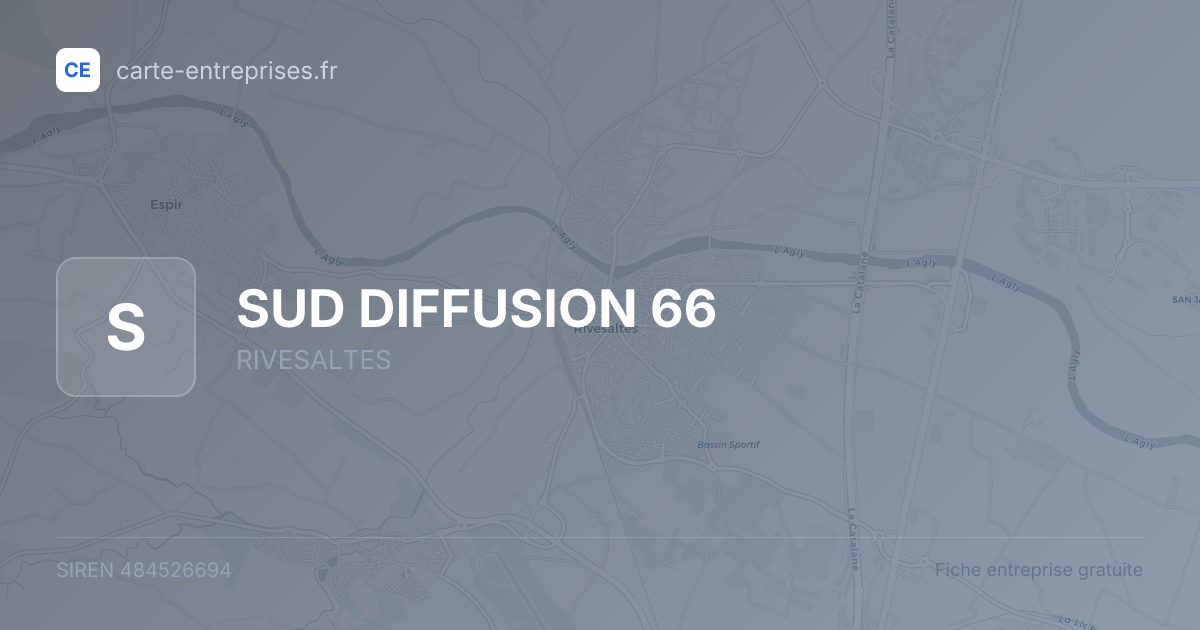 SUD DIFFUSION 66 — 484526694 — fiche entreprise