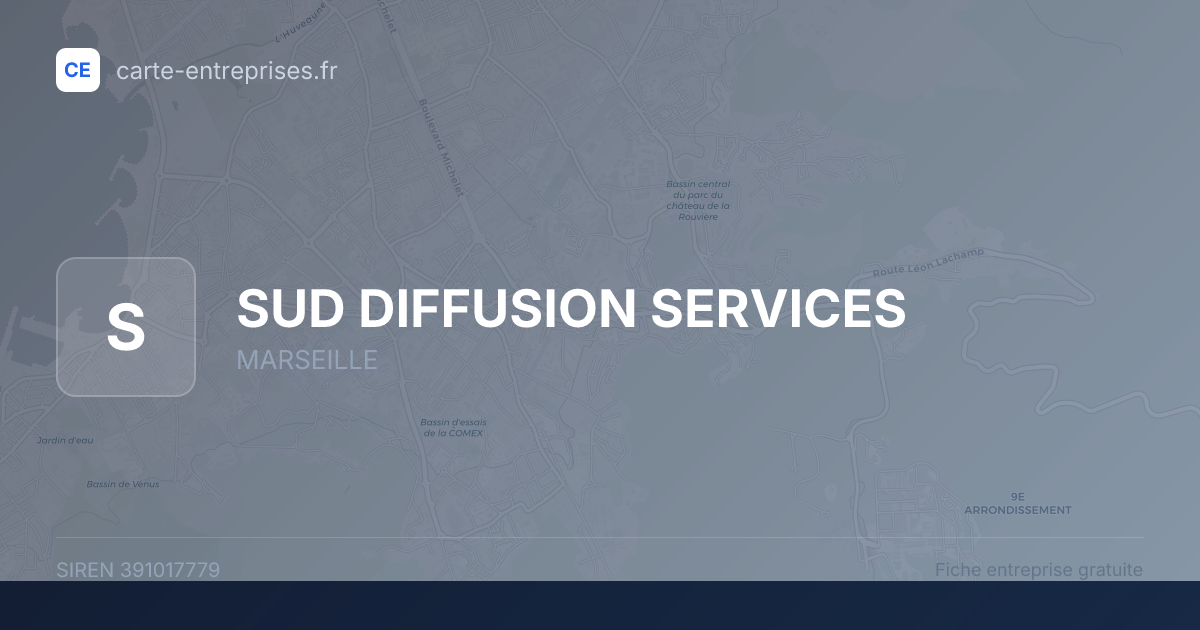 SUD DIFFUSION SERVICES — 391017779 — fiche entreprise