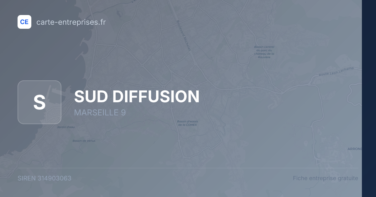 SUD DIFFUSION — 314903063 — fiche entreprise