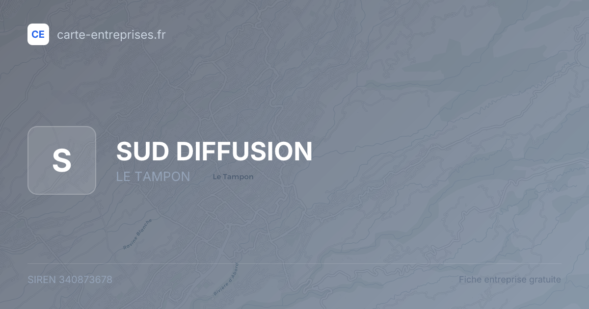 SUD DIFFUSION — 340873678 — fiche entreprise