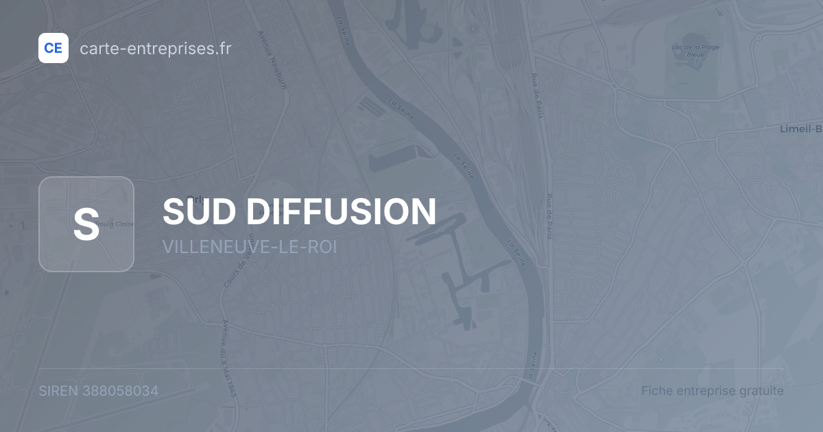 SUD DIFFUSION — 388058034 — fiche entreprise