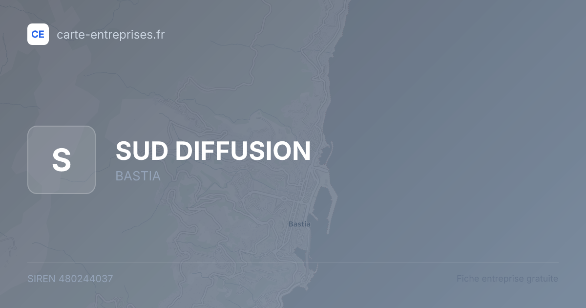 SUD DIFFUSION — 480244037 — fiche entreprise