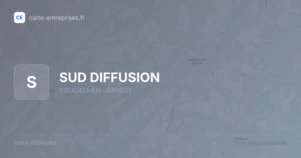 SUD DIFFUSION — 490741386 — fiche entreprise