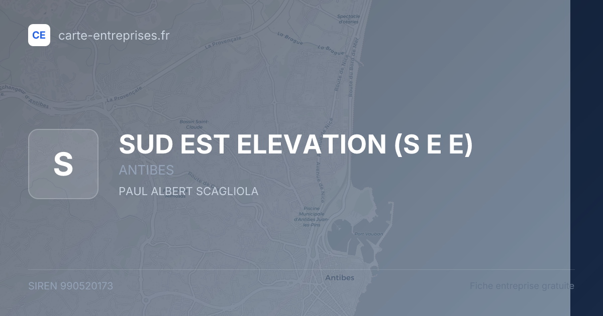 SUD EST ELEVATION (S E E) — 990520173 — fiche entreprise